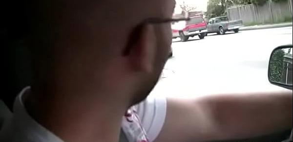  Hot Girlfriend Flashes Tits While Boyfriend Is Driving
